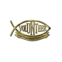 Christian Volunteer Pin Personalized